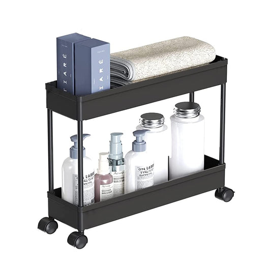 2 Tier Multipurpose Storage Organizer Slim Rack/Trolly